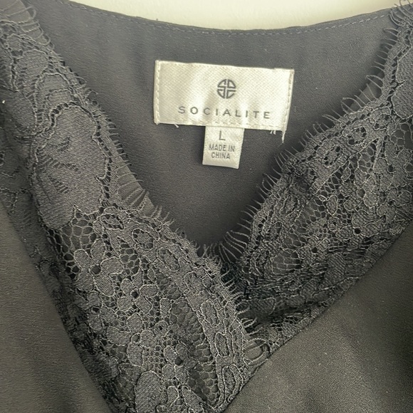 Socialite lace trim camisole top, L - Picture 4 of 5